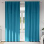 vidaXL Gordijnen met gordijnen 2 pcs Turquoise 260 x 140 cm, Huis en Inrichting, Verzenden, Nieuw