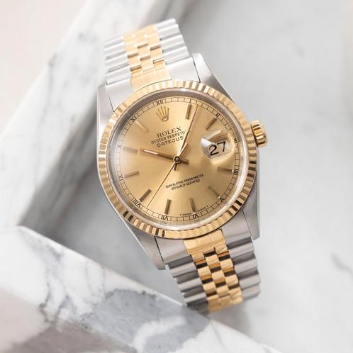 Rolex Datejust 36 16233 uit 1995, Handtassen en Accessoires, Horloges | Heren, Verzenden