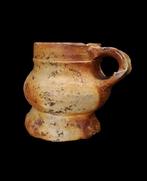 Moyen âge - Chope médiévale en grès - Raeren 14ème/15ème S., Antiek en Kunst