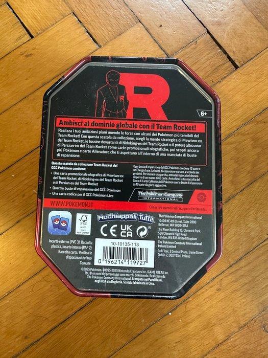 Pokémon - 1 Box - Tin Team Rocket Mewtwo - Scarlet & Violet, Hobby en Vrije tijd, Verzamelkaartspellen | Pokémon