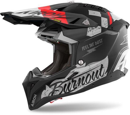 Airoh Aviator 3 Burnout Crosshelm - Maat L - Helm, Motoren, Onderdelen | Overige, Verzenden