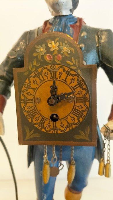 Klokkenmannetje tafelklok - gietijzer - 1950-1960, Antiek en Kunst, Antiek | Klokken