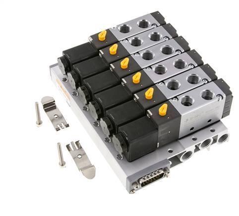 G1/4 6x Pneumatisch Ventiel Terminal 24V DC, Doe-het-zelf en Bouw, Overige Doe-Het-Zelf en Bouw, Verzenden