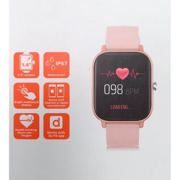 Smartwatch roze met goudaccenten - chique - waterdicht beschikbaar voor biedingen