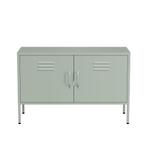 Lendo Online Meuble TV 100x40x65 cm Métal Vert, Maison & Meubles, Armoires | Mobilier de télévision