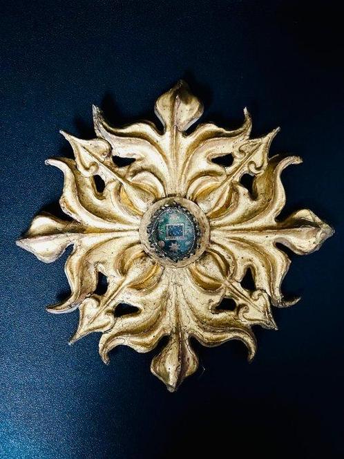 Reliquaire - Verre, Carton bouilli - 1800-1850 - Relique St, Antiek en Kunst, Kunst | Niet-Westerse kunst