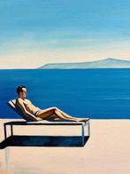 Alexy Berthelot - Sunbed Greece, Antiek en Kunst, Kunst | Schilderijen | Modern