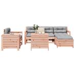 vidaXL Salon de jardin 7 pcs bois massif sapin de, Verzenden, Salons de jardin