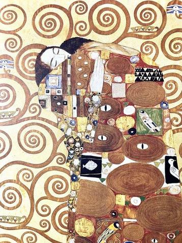 Gustav Klimt (after) - “The Embrace” (1905-1919) - Années, Antiek en Kunst