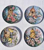 Bord (4) - 4 assiettes porcelaine Franklin Mint royal, Antiquités & Art, Curiosités & Brocante