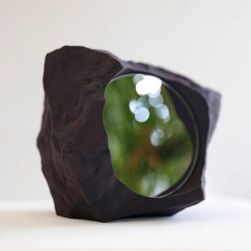 Sjang Niederwieser - Miroir- Miroir de pierre n°4 Cassis -