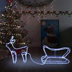 vidaXL Kerstdecoratie rendier en slee 252 LEDs, Diversen, Nieuw, Verzenden
