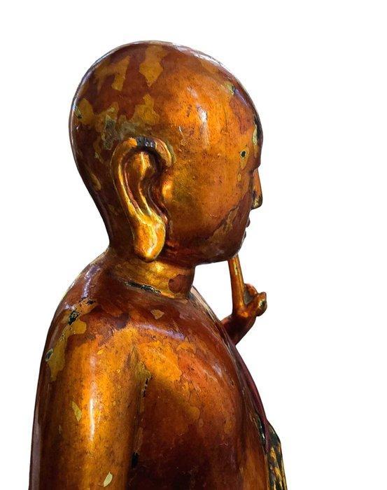 Tafellamp - Teak - Lámpara Búda, Antiek en Kunst, Antiek | Overige Antiek