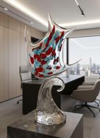 sculptuur, Scultura pesce h cm 81 - 81 cm - Glas, Antiek en Kunst