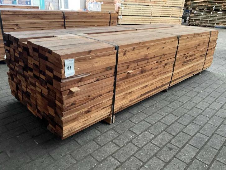 Online veiling - Thermowood Douglas planken 30x100 mm (209x), Zakelijke goederen, Machines en Bouw | Houtbewerking, Ophalen
