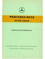 1958 MERCEDES BENZ 190 D INSTRUCTIEBOEKJE FRANS, Autos : Divers, Modes d'emploi & Notices d'utilisation