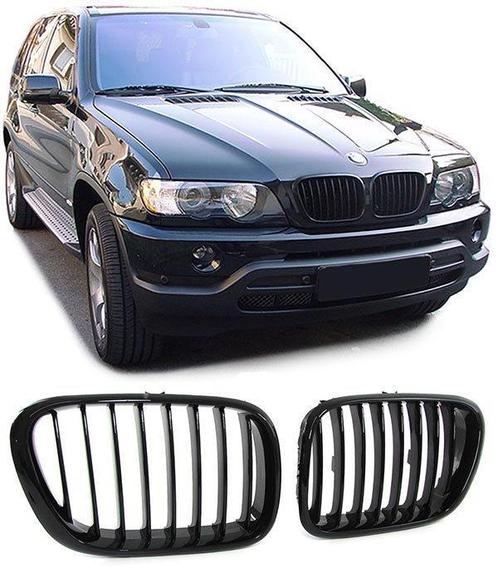 Glanzend Zwarte Nieren (Grillen) BMW X5 E53 1999-2003 B2295, Auto-onderdelen, Carrosserie, Nieuw, BMW, Voor, Links, Rechts