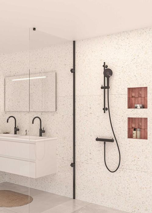 Doucheset MAY Opbouw met Thermostaat, Incl. Glijstang,, Doe-het-zelf en Bouw, Sanitair, Kraan, Nieuw, Ophalen of Verzenden