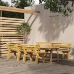 vidaXL Ensemble à manger de jardin 4 pcs Bois de pin, Verzenden, Neuf