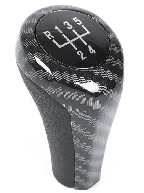 Pookknop Carbon BMW 5 of 6 bak Universele knop BMW, Auto diversen, Auto-accessoires, Nieuw, Verzenden