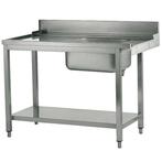 Aanvoertafel (Links) | RVS | 1 Spoelbak (Rechts) |, Zakelijke goederen, Verzenden, Nieuw in verpakking