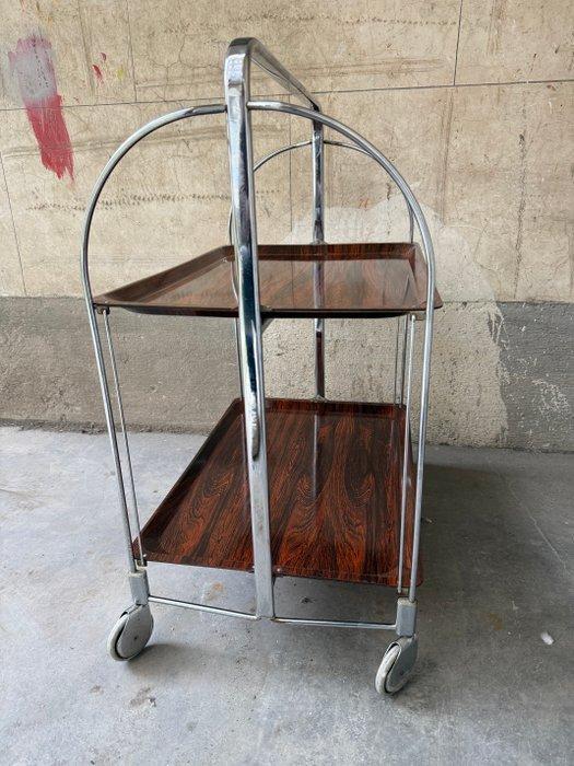 Bremshey Dinett - Bijzettafel - Staal - Voedselwagen, Antiek en Kunst, Antiek | Meubels | Stoelen en Sofa's