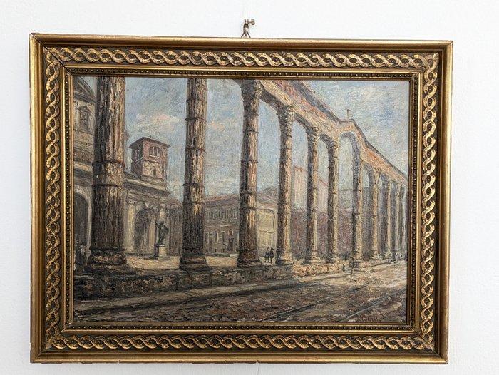 Augusto Colombo (1902-1969), attribuito a - Colonne di San, Antiek en Kunst, Kunst | Schilderijen | Klassiek