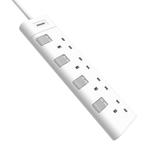 2dekans | Philips Socket 230V 4 way CHP3140WB/05 - 3 pin, Doe-het-zelf en Bouw, Elektriciteit en Kabels, Ophalen of Verzenden