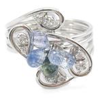 Ring - 18 karaat Witgoud - Diamant, Handtassen en Accessoires, Ringen, Nieuw
