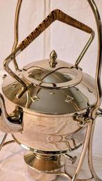 Waterkoker op standaard en brander - Metaal - Art Deco stijl, Antiek en Kunst