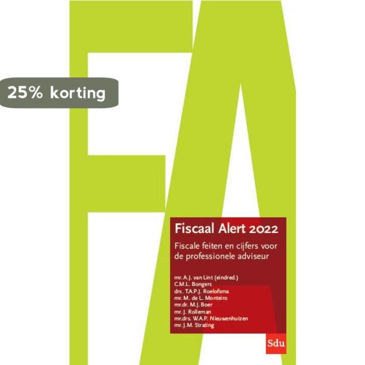 Fiscaal Alert 2022 9789012407533 A.J. van Lint, Boeken, Wetenschap, Gelezen, Verzenden
