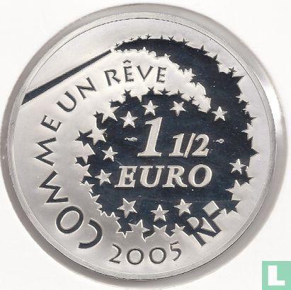 Frankrijk 1½ euro 2005 (PROOF) 30 years of Hello Kitty b.., Postzegels en Munten, Munten | Europa | Euromunten, Losse munt, Overige waardes