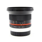 Samyang 12mm F2.0 NCS CS Objectief Fujifilm X Zwart (Occ), Ophalen of Verzenden, Zo goed als nieuw, Groothoeklens