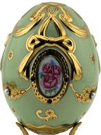 Œuf Fabergé - Oeuf Impérial Bijou accentué dor 24 carats et, Antiek en Kunst
