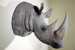 Large replica White Rhinoceros head-mount Taxidermie replica