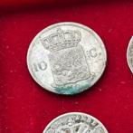 Nederland, Nederlands-Indië. Lot de 4 pièces: 2 Stuivers