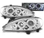 PHARES RENAULT MEGANE 99-02 ANGEL EYES FOND CHROMÉ, Autos : Pièces & Accessoires, Verzenden
