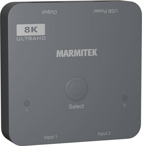 HDMI switch 8K 60Hz - 2 in / 1 uit Marmitek Connect 720, Computers en Software, WiFi-versterkers, Nieuw, Verzenden