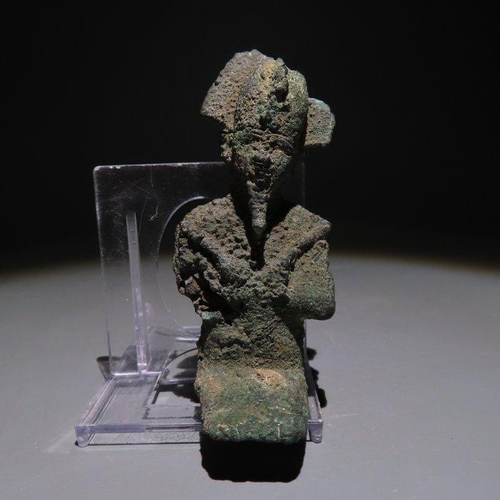 Oud-Egyptisch Brons Osiris-beeld. Late Periode, 664 – 332, Verzamelen, Mineralen en Fossielen