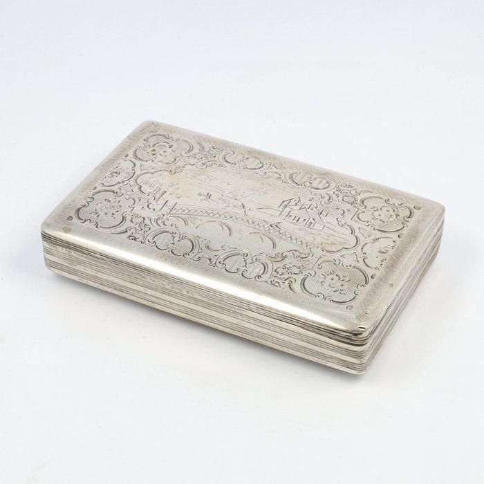 Cornelis van Dam Kooijman (1856) - Tabaksdoos - .833 zilver, Antiek en Kunst, Antiek | Zilver en Goud
