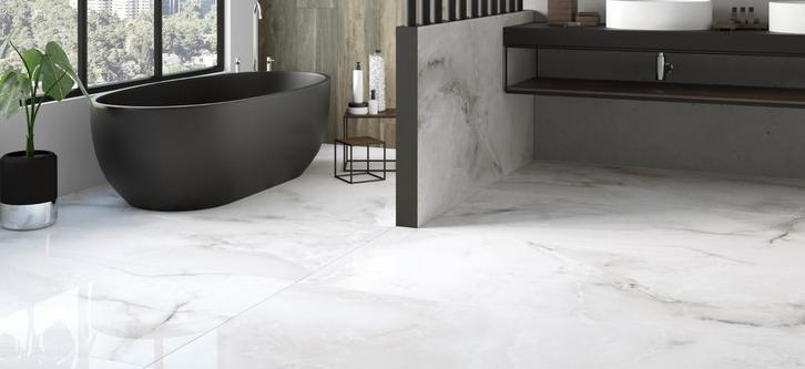 Chamonix Gris 90x180 Hoogglans Vloertegels / Woonkamer /, Doe-het-zelf en Bouw, Tegels, Ophalen of Verzenden