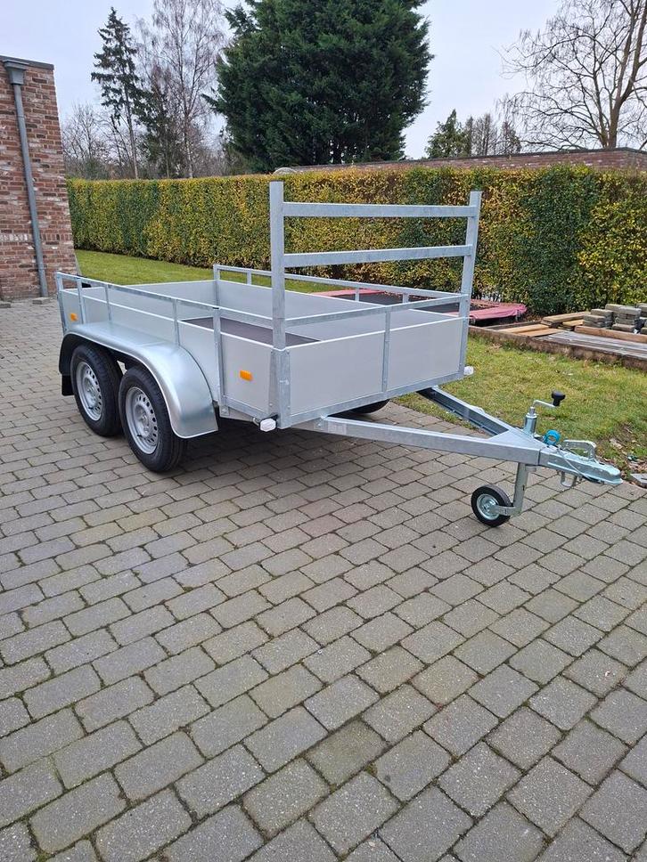 Nieuwe Syma aluminium dubbelas aanhangwagen, Autos : Divers, Remorques, Enlèvement