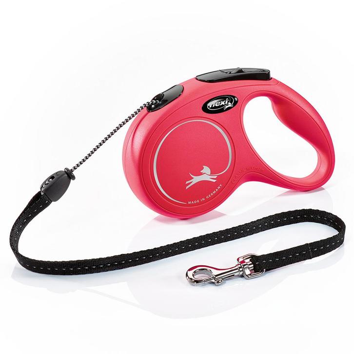 Flexi classic touw 5meter rood M, Dieren en Toebehoren, Hondenhalsbanden en Penningen, Nieuw