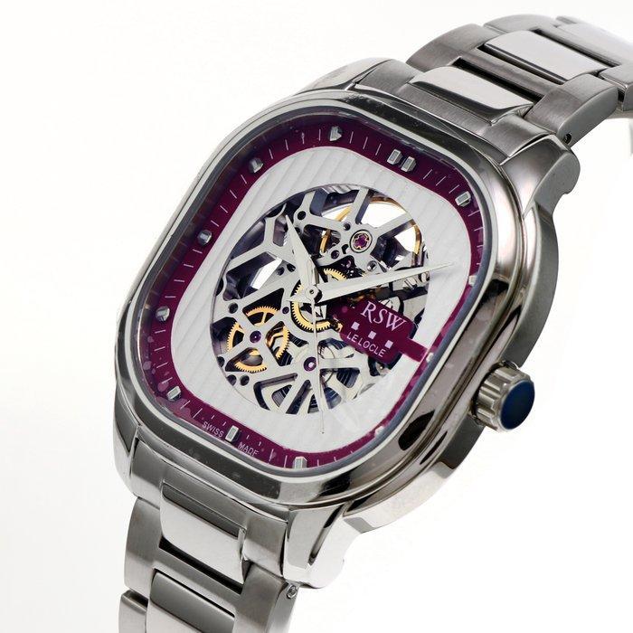 RSW - Le Locle automatic skeleton - RSWA122SK-SS-5 - Sans, Handtassen en Accessoires, Horloges | Heren