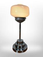Lamp - Elegante Vintage Art Deco Lamp met Opaline Glazen, Antiek en Kunst