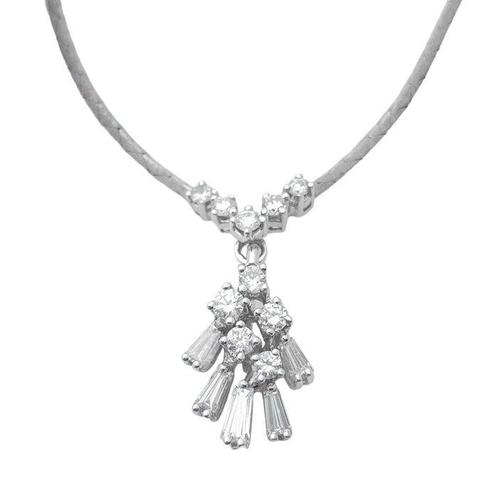 Hanger - 18 karaat Witgoud -  0.62ct. tw. Diamant, Bijoux, Sacs & Beauté, Bijoux anciens