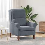vidaXL Fauteuil Donkergrijs 76 x 94 x 102 cm Fluweel, Huis en Inrichting, Fauteuils, Verzenden, Nieuw