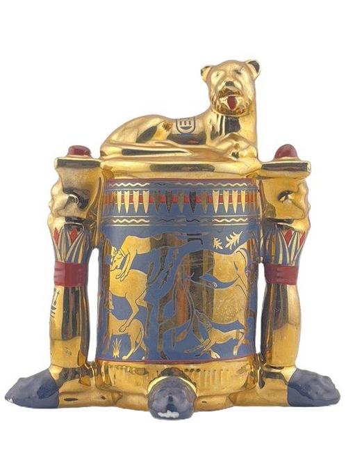 Franklin Mint - Beeldje - Unguent Container with Hunting, Antiek en Kunst, Curiosa en Brocante