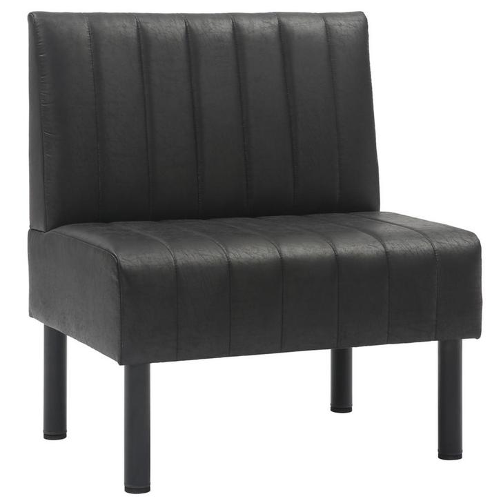 Horeca Bank | Kunstleer/Metaal | Antraciet | Zwarte Poten |, Zakelijke goederen, Horeca | Keukenapparatuur, Nieuw in verpakking