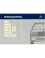 1986 MERCEDES BENZ 190 INSTRUCTIEBOEKJE DUITS, Ophalen of Verzenden